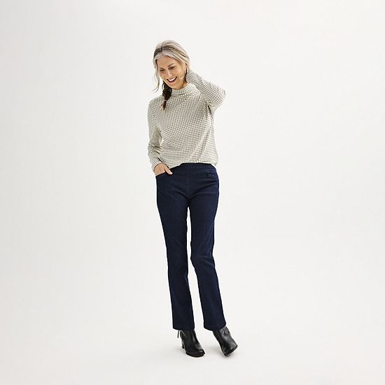 Women's Croft & Barrow® Effortless Stretch Pull-On Bootcut Pants