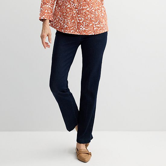 Women's Croft & Barrow® Effortless Stretch Pull-On Bootcut Pants