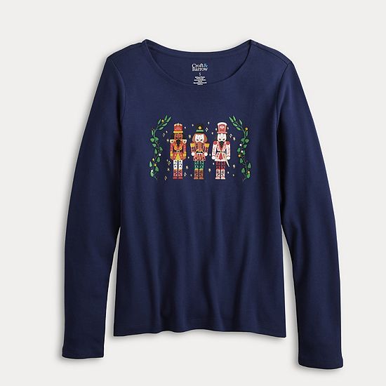 Women's Croft & Barrow® Holiday Tee