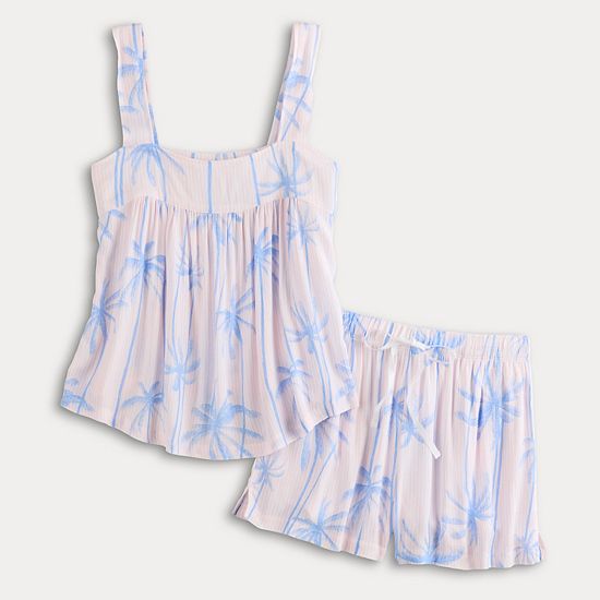 Regular Croft & Barrow® 2-pc. Pajama Tank Top & Pajama Shorts Set