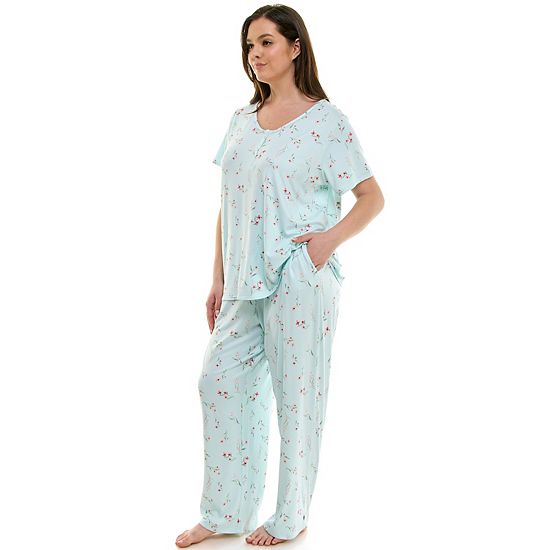 Plus Size Croft & Barrow® Cozy Luxe Pajama Top & Pajama Pants Set