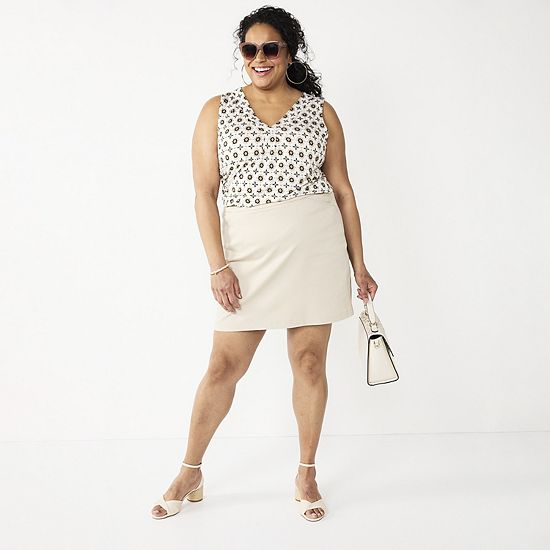 Plus Size Croft & Barrow® Effortless Stretch Skort