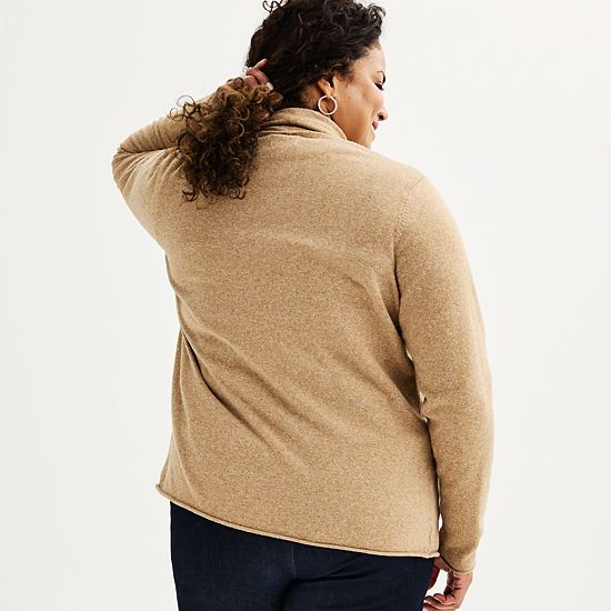 Plus Size Croft & Barrow® The Extra Soft Closureless Cardigan