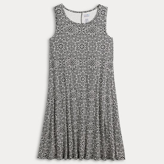 Women's Croft & Barrow® Sleeveless Tank Swing Dress