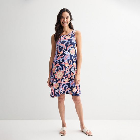 Women's Croft & Barrow® Sleeveless Tank Swing Dress