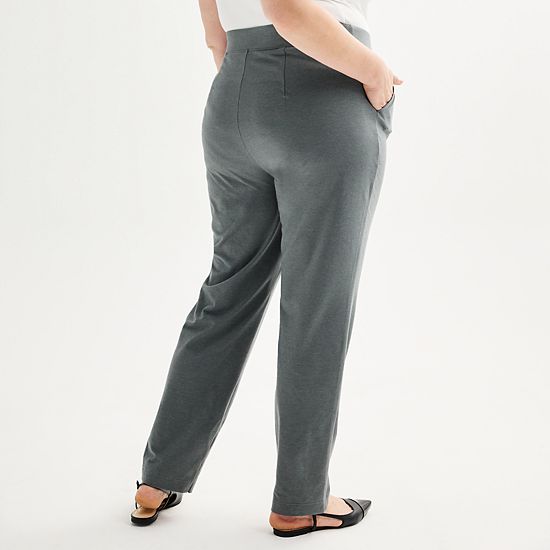 Plus Size Croft & Barrow® Essential Straight Leg Pants