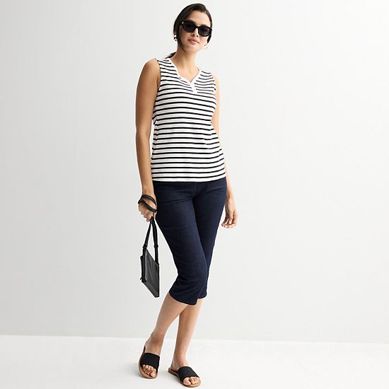 Women's Croft & Barrow® V-Neck Tank Top