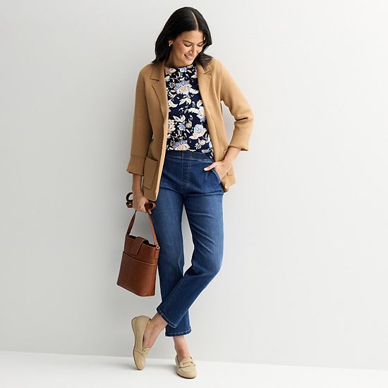 Women's Croft & Barrow Swing Sweater Blazer