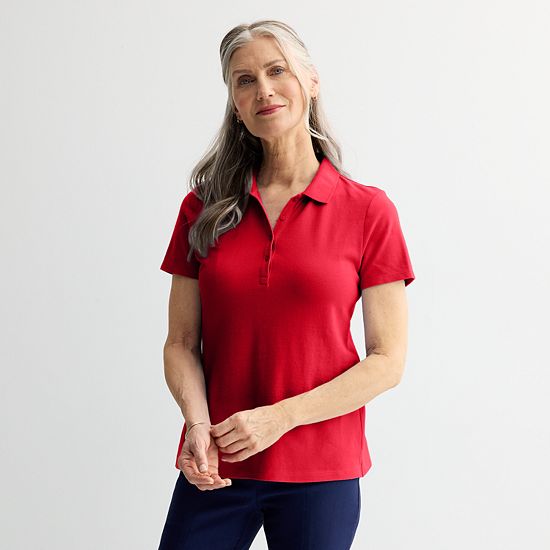  Women's Croft & Barrow® Essential Polo