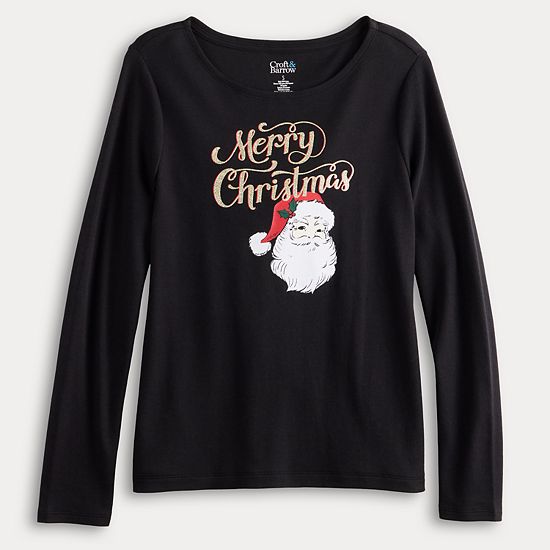  Women's Croft & Barrow® Holiday Tee