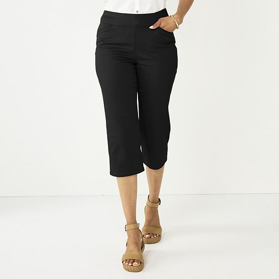  Women's Croft & Barrow® Effortless Stretch Capri Pants