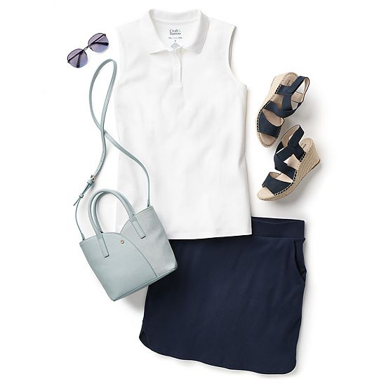  Women's Croft & Barrow® Easy Pull-On Skort
