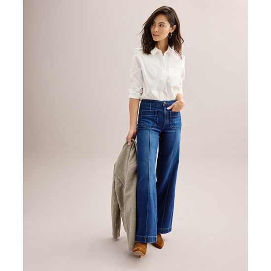  Women's Croft & Barrow® Essential One Pocket Button Down Shirt