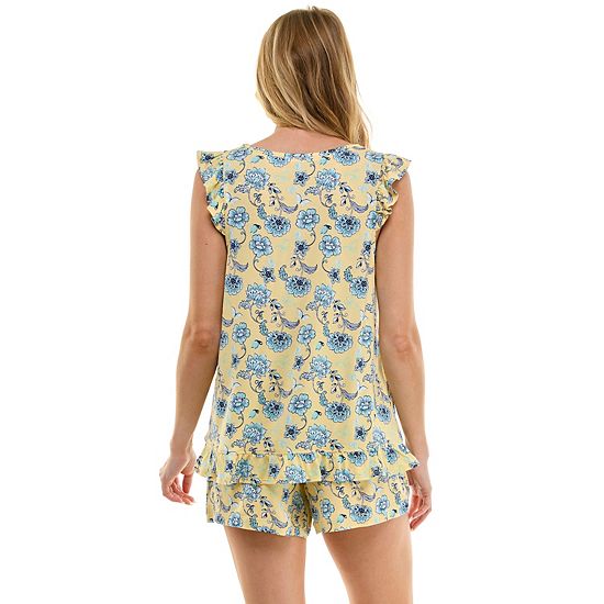  Petite Croft & Barrow® 2-Piece Sleeveless Tank Pajama Top & Pajama Shorts Sleep Set