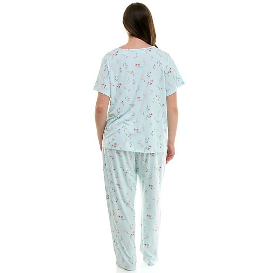 Plus Size Croft & Barrow® Cozy Luxe Pajama Top & Pajama Pants Set