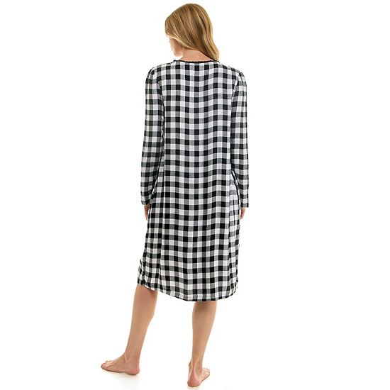  Women's Croft & Barrow® Long Sleeve Sleep Gown