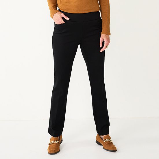  Petite Croft & Barrow® Effortless Stretch Pull-On Bootcut Pants