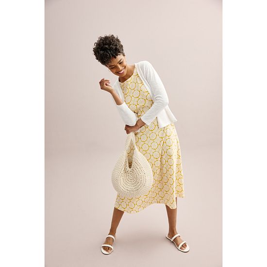  Petite Croft & Barrow® Open-Front Cardigan