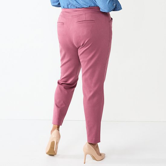  Plus Size Croft & Barrow® Effortless Stretch Pull-On Straight-Leg Pants