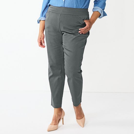  Plus Size Croft & Barrow® Effortless Stretch Pull-On Straight-Leg Pants