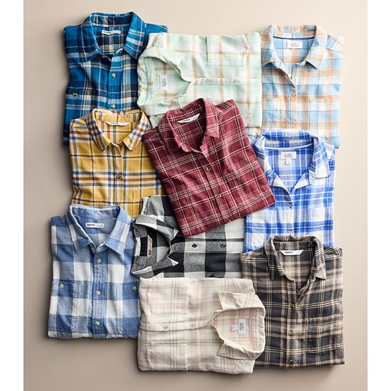  Petite Croft & Barrow® The Extra Soft Plaid Flannel Shirt