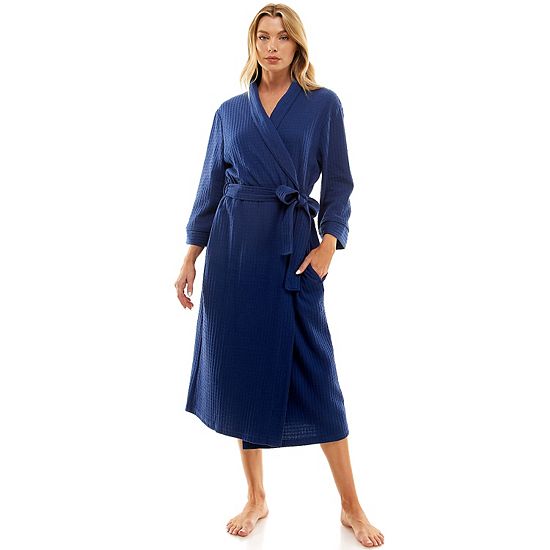  Women's Croft & Barrow® Waffle-Knit Kimono Robe