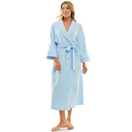  Women's Croft & Barrow® Waffle-Knit Kimono Robe