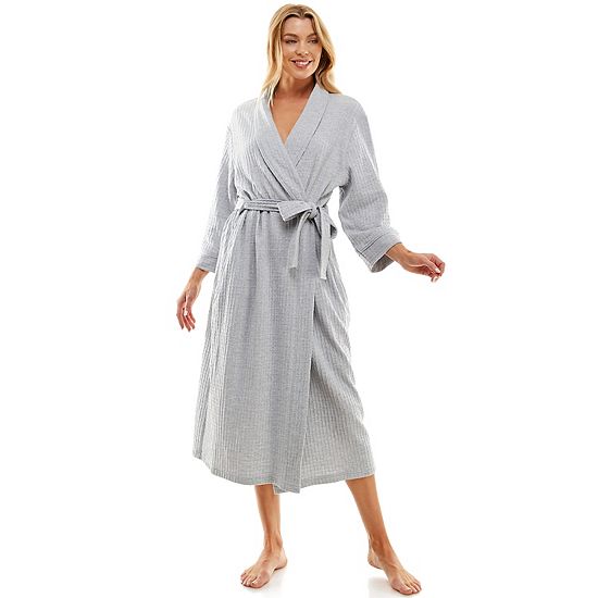  Women's Croft & Barrow® Waffle-Knit Kimono Robe