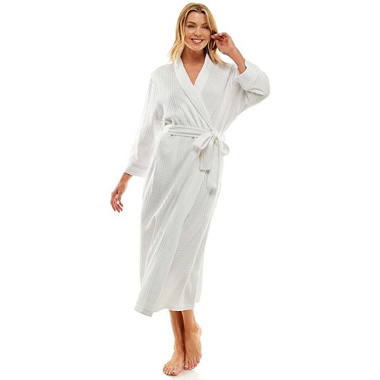  Women's Croft & Barrow® Waffle-Knit Kimono Robe