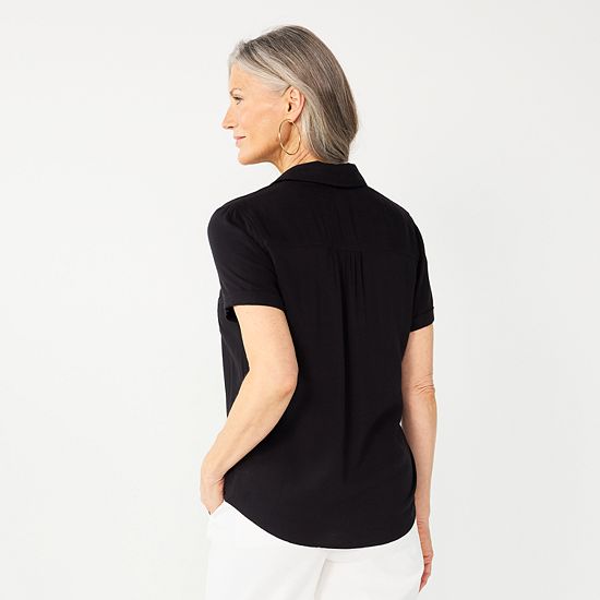  Women's Croft & Barrow® Camp Shirt