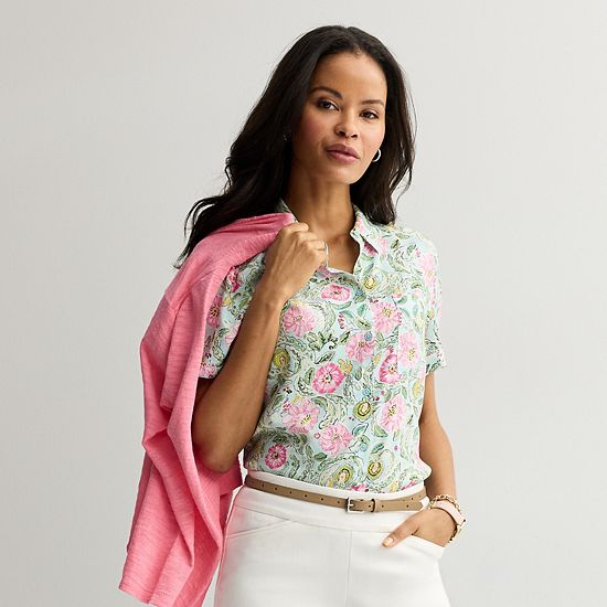  Women's Croft & Barrow® Camp Shirt