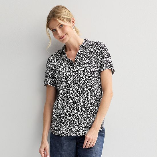  Women's Croft & Barrow® Camp Shirt