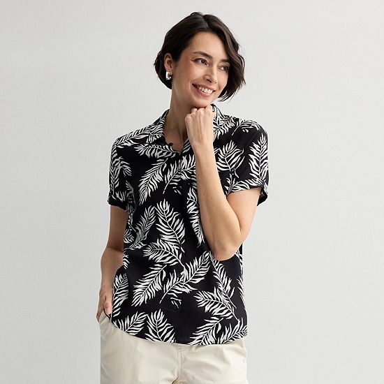  Women's Croft & Barrow® Camp Shirt