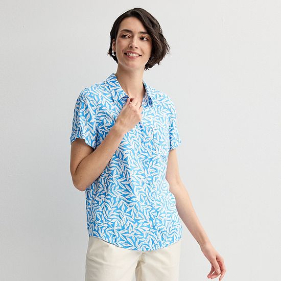  Women's Croft & Barrow® Camp Shirt