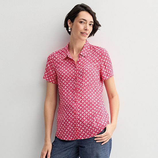  Women's Croft & Barrow® Camp Shirt