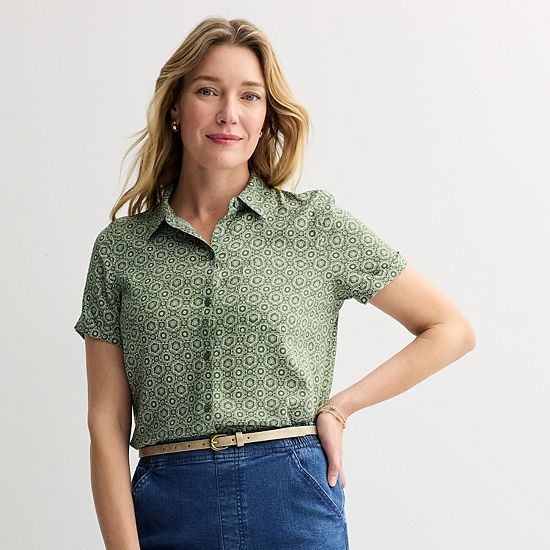 Women's Croft & Barrow® Camp Shirt