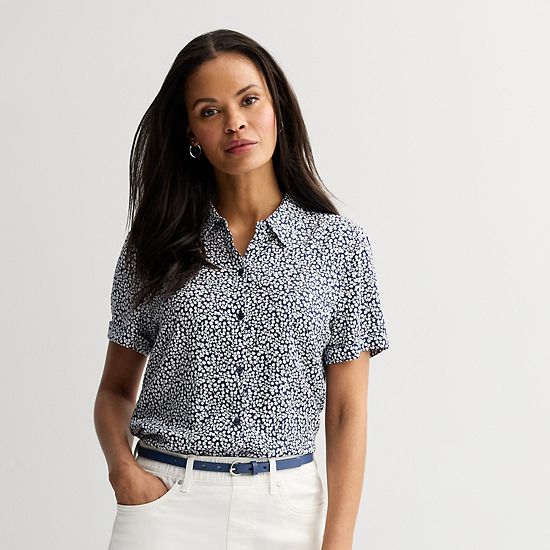  Women's Croft & Barrow® Camp Shirt