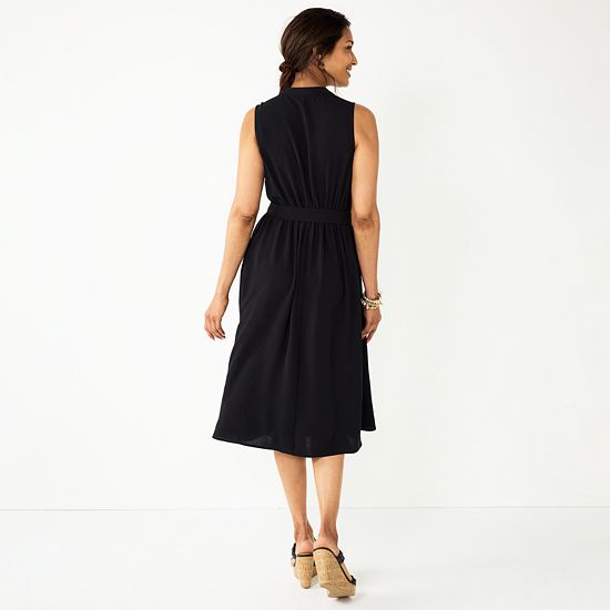  Women's Croft & Barrow® Y-Neck Shirtdress