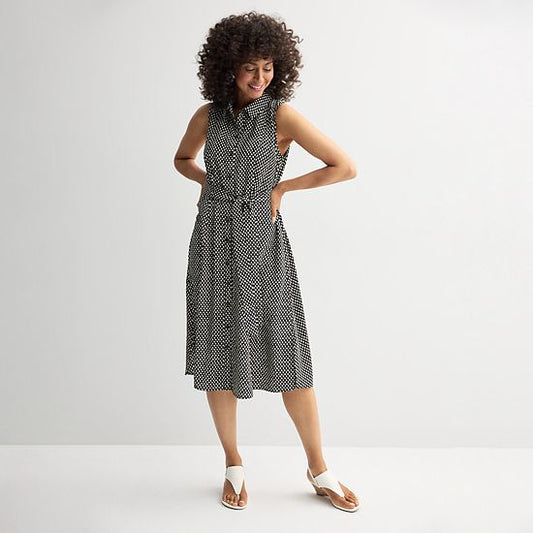  Women's Croft & Barrow® Y-Neck Shirtdress