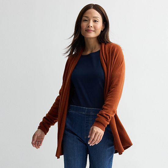  Women's Croft & Barrow® The Extra Soft Closureless Cardigan