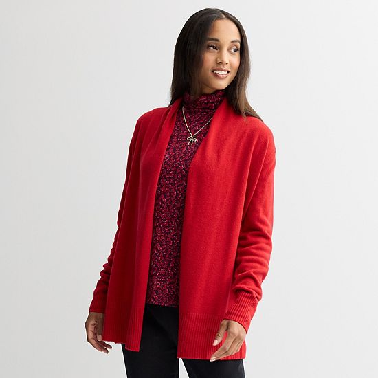 Women's Croft & Barrow® The Extra Soft Closureless Cardigan
