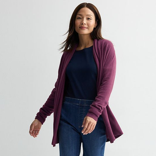  Women's Croft & Barrow® The Extra Soft Closureless Cardigan