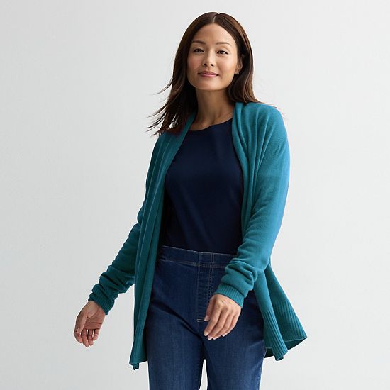  Women's Croft & Barrow® The Extra Soft Closureless Cardigan