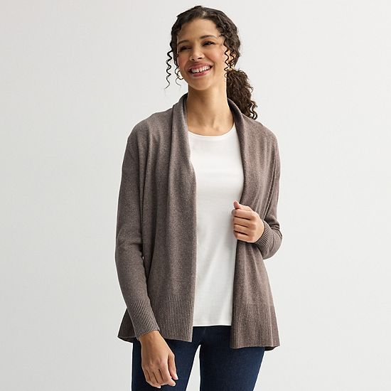 Women's Croft & Barrow® The Extra Soft Closureless Cardigan