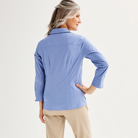  Women's Croft & Barrow® Tailored Button-Down Shirt