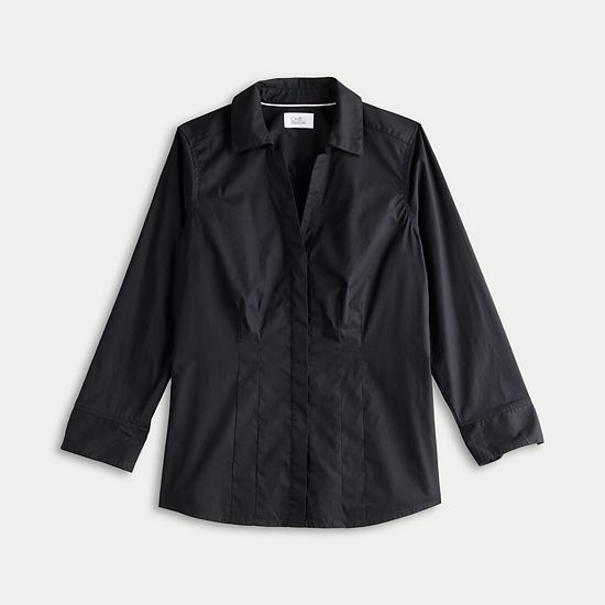  Women's Croft & Barrow® Tailored Button-Down Shirt