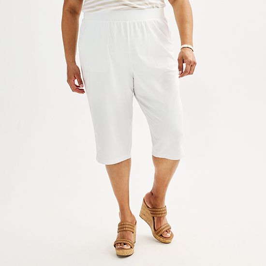  Plus Size Croft & Barrow® Easy Pull-On Knit Skimmer