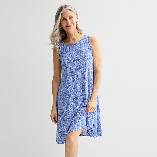  Women's Croft & Barrow® Sleeveless Tank Swing Dress