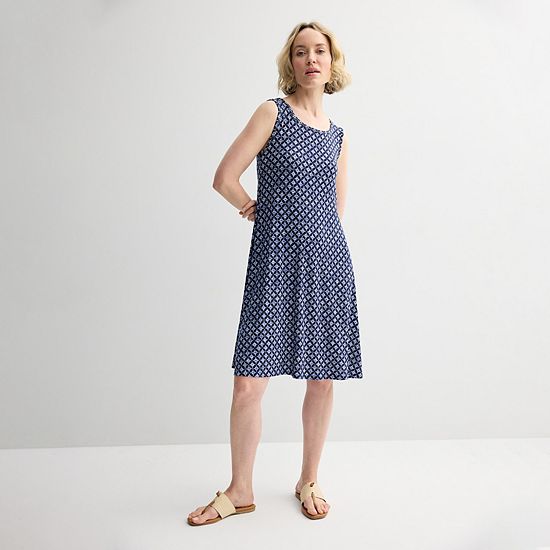 Women's Croft & Barrow® Sleeveless Tank Swing Dress