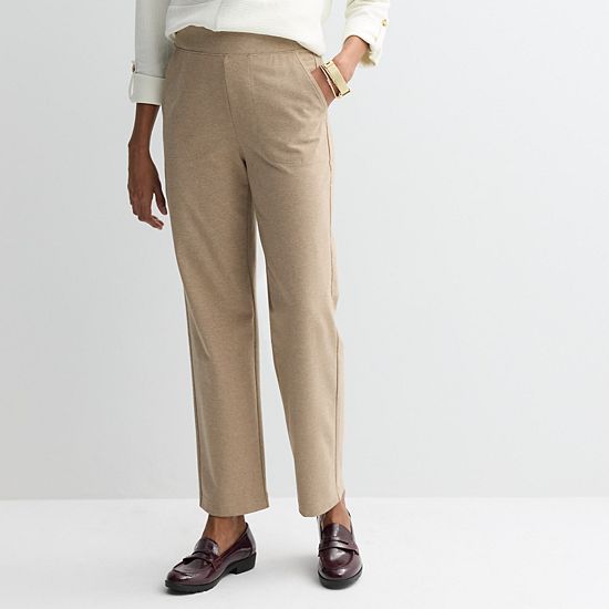  Women's Croft & Barrow® Knit Essential Straight Leg Pants